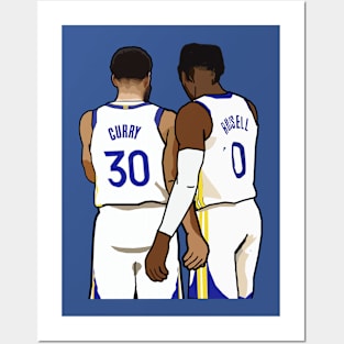 Steph Curry x D'angelo Russell - Golden State Warriors Posters and Art